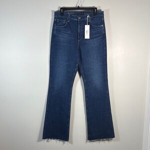 AG Adriano Goldschmied Dark Blue Flare Jeans Alexis Boot High Rise Vintage Fit